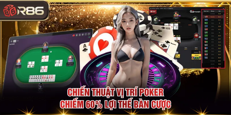 Chiến thuật vị trí Poker chiếm 60% lợi thế bàn cược